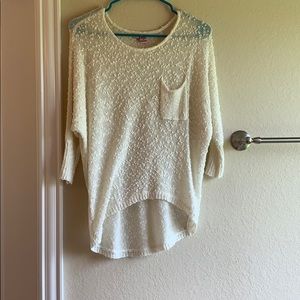 High low sweater top